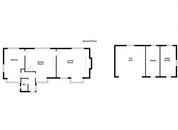 Floor Plan for 3 Bedroom Detached House for Sale in Thornhill Road, Middlestown, Wakefield, WF4, 4RU -  &pound475,000