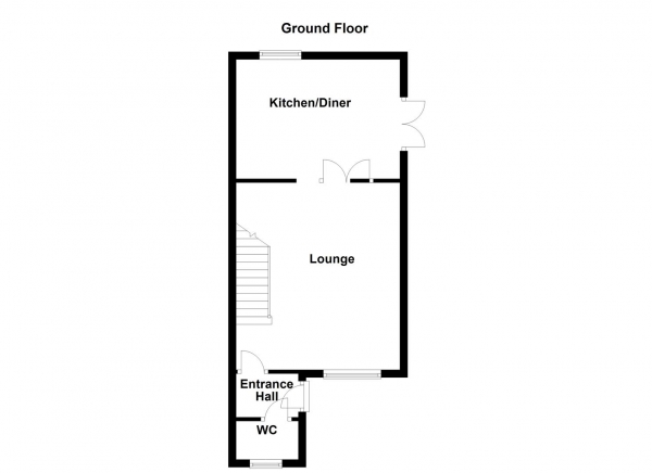 Floor Plan Image for 3 Bedroom Semi-Detached House for Sale in Albion Mews, Middlestown, Wakefield