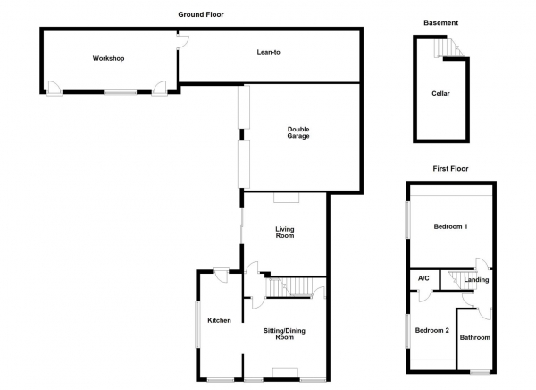 Floor Plan Image for 2 Bedroom Detached House for Sale in Combs Road, Dewsbury