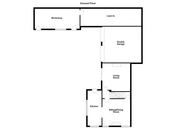 Floor Plan Image for 2 Bedroom Detached House for Sale in Combs Road, Dewsbury