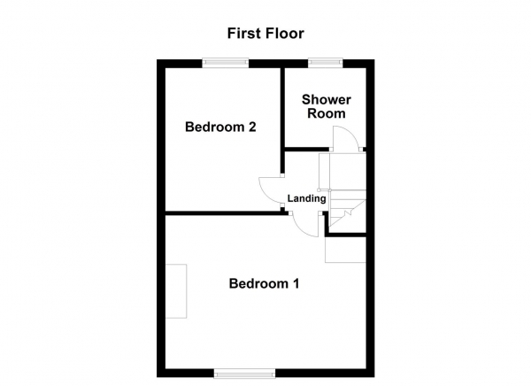 Floor Plan Image for 2 Bedroom Terraced House for Sale in Town Green, Earlsheaton, Dewsbury