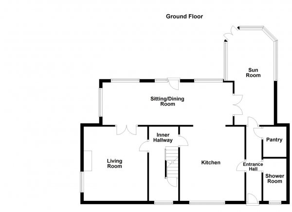 Floor Plan for 3 Bedroom Link Detached House for Sale in Long Lane, Earlsheaton, Dewsbury, WF12, 8LG -  &pound425,000