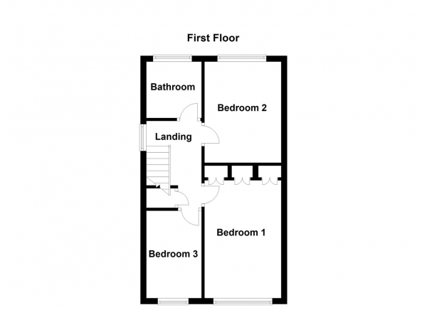 Floor Plan Image for 3 Bedroom Property for Sale in Lichfield Road, Dewsbury