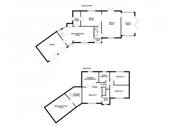 Floor Plan Image for 5 Bedroom Detached House for Sale in Stoneroyd Farm, Flockton, Wakefield