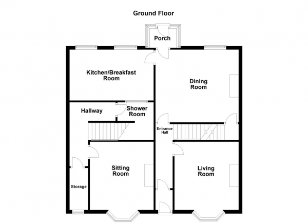 Floor Plan Image for 4 Bedroom Terraced House for Sale in New Road, Middlestown, Wakefield