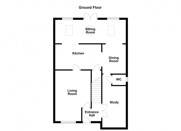 Floor Plan Image for 4 Bedroom Detached House for Sale in Crown Flatt Way, Dewsbury