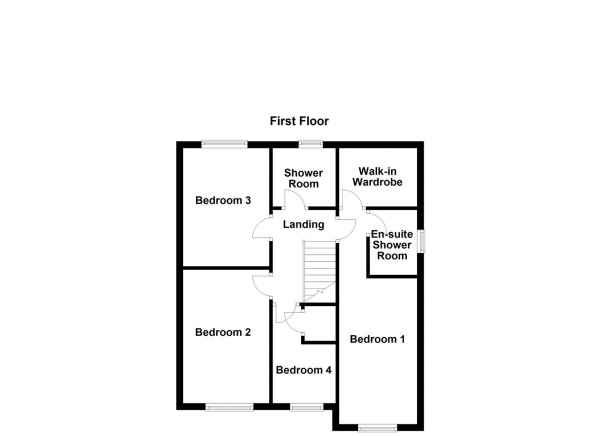 Floor Plan Image for 4 Bedroom Detached House for Sale in Crown Flatt Way, Dewsbury