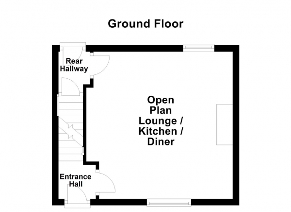 Floor Plan Image for 2 Bedroom Terraced House for Sale in Wakefield Road, Ossett