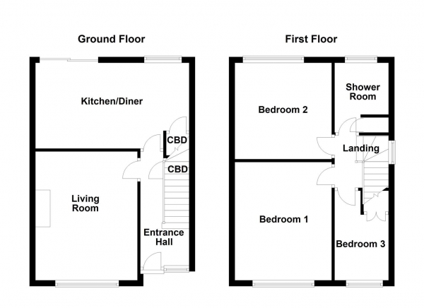 Floor Plan Image for 3 Bedroom Semi-Detached House for Sale in Prospect Road, Ossett