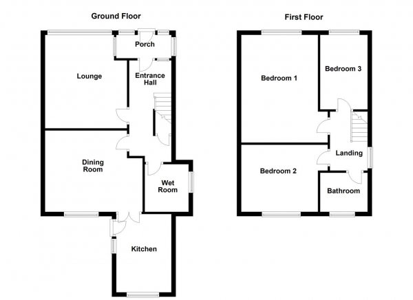 Floor Plan Image for 3 Bedroom Semi-Detached House for Sale in Sunnydale Park, Ossett