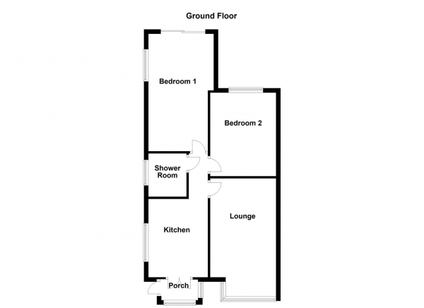 Floor Plan Image for 2 Bedroom Semi-Detached Bungalow for Sale in Greenfield Avenue, Ossett