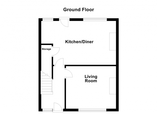 Floor Plan Image for 3 Bedroom Semi-Detached House for Sale in Chapel Lane, Dewsbury