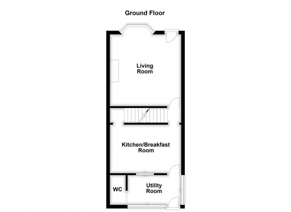 Floor Plan Image for 3 Bedroom End of Terrace House for Sale in New Road, Middlestown