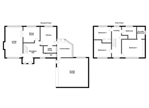 Floor Plan Image for 3 Bedroom Detached House for Sale in Sandy Lane, Middlestown, Wakefield