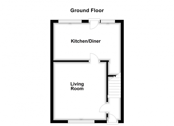 Floor Plan Image for 3 Bedroom End of Terrace House for Sale in Dale Close, Ossett