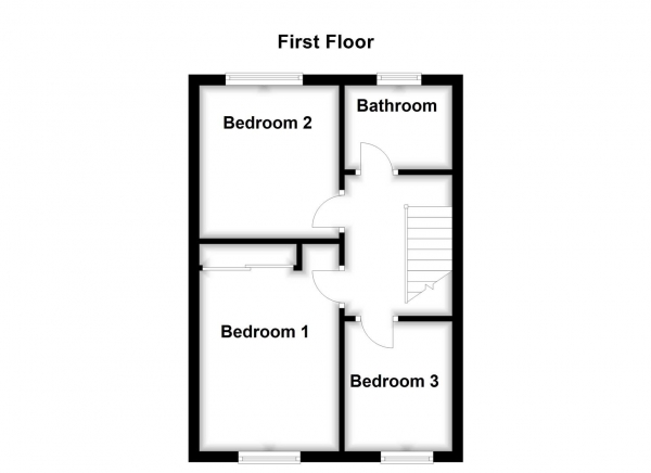 Floor Plan Image for 3 Bedroom End of Terrace House for Sale in Dale Close, Ossett