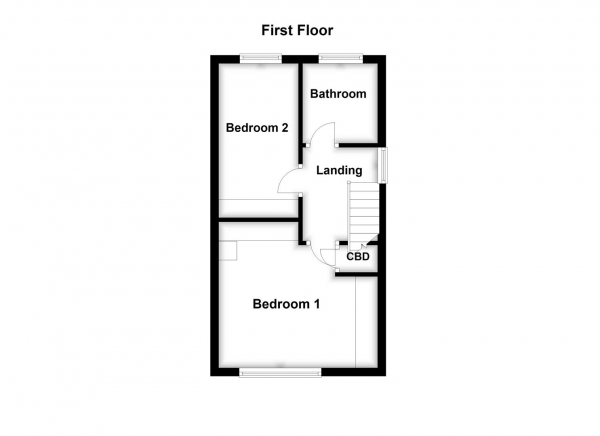 Floor Plan Image for 2 Bedroom Town House for Sale in The Hawthorns, Ossett