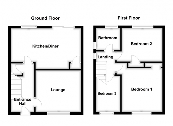 Floor Plan Image for 3 Bedroom Semi-Detached House for Sale in Broadacre Road, Ossett