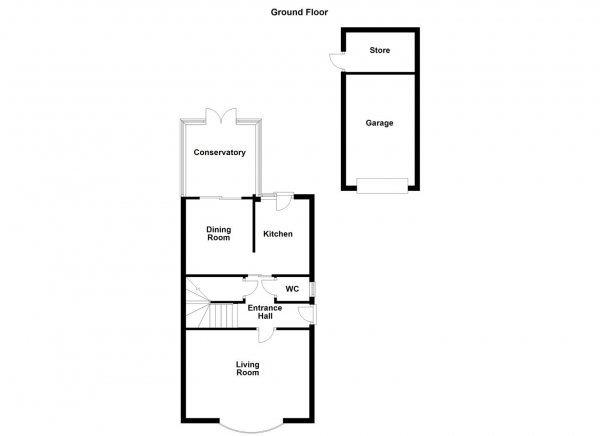 Floor Plan Image for 3 Bedroom Semi-Detached House for Sale in Southdale Gardens, Ossett