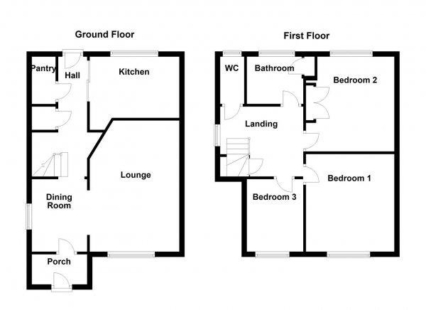 Floor Plan Image for 3 Bedroom Property for Sale in Follingworth Road, Soothill