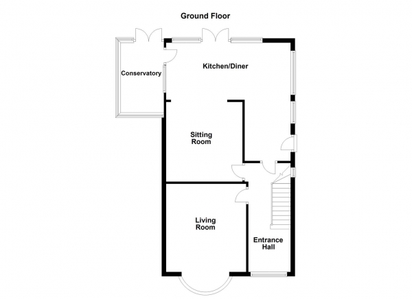 Floor Plan Image for 3 Bedroom Detached House for Sale in Overthorpe Road, Dewsbury