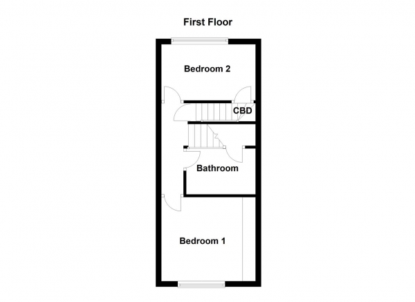 Floor Plan Image for 2 Bedroom Terraced House for Sale in Priory Road, Ossett