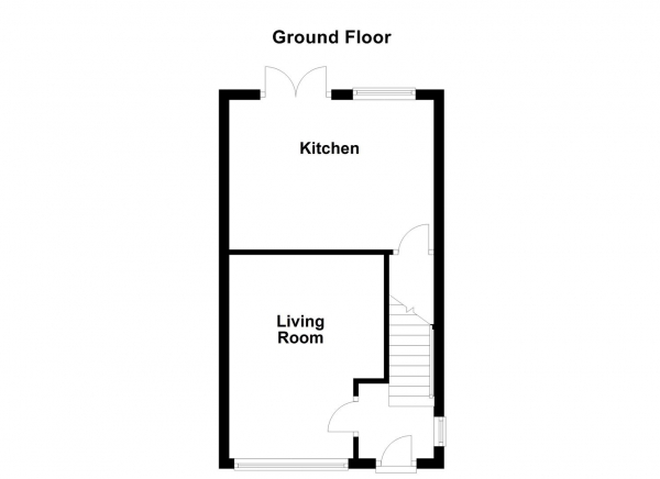 Floor Plan Image for 2 Bedroom End of Terrace House for Sale in Wheat Close, Dewsbury