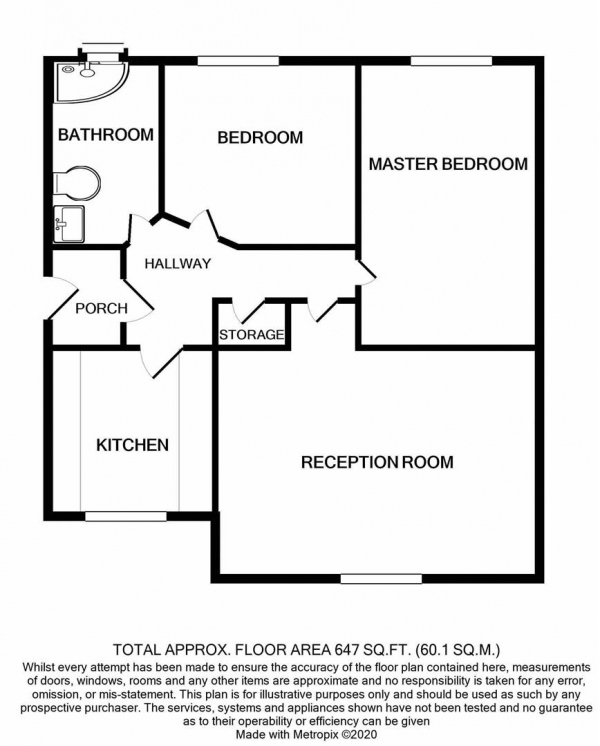 Floor Plan Image for 2 Bedroom Apartment for Sale in Carpathian Court, Jewellery Quarter