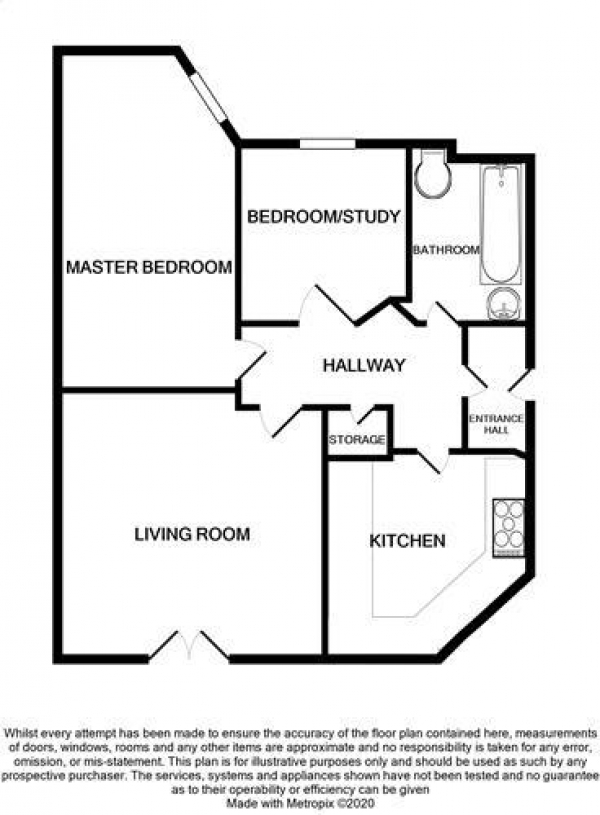 Floor Plan Image for 2 Bedroom Apartment for Sale in Chamberlain Court, Jewellery Quarter