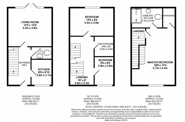 Floor Plan Image for 3 Bedroom End of Terrace House for Sale in Lodge Road, Birmingham