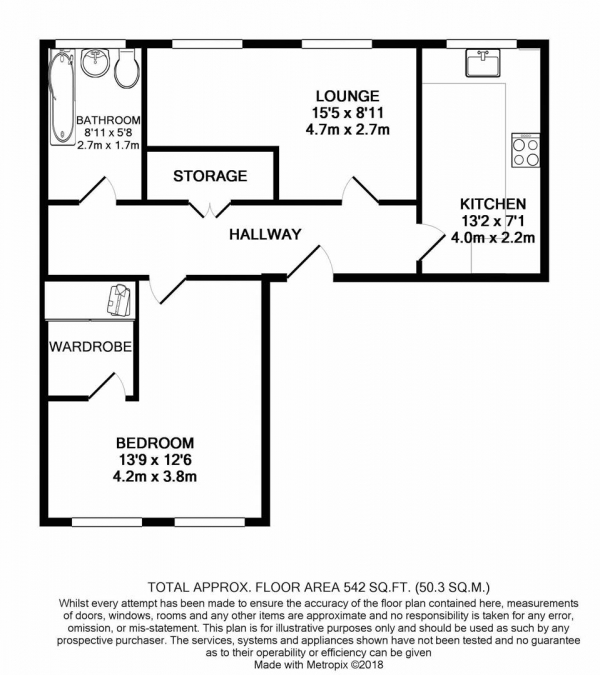 Floor Plan Image for 1 Bedroom Apartment for Sale in Mint Drive, Jewellery Quarter