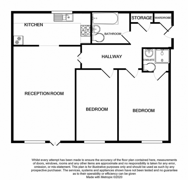 Floor Plan Image for 2 Bedroom Apartment for Sale in Newhall Court, Birmingham City Centre