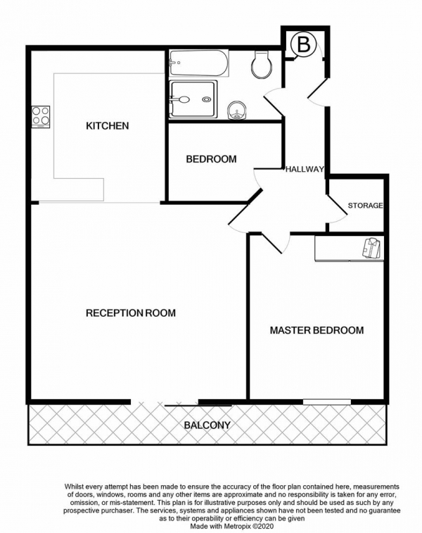 Floor Plan Image for 2 Bedroom Apartment for Sale in Orb Penthouse, Jewellery Quarter