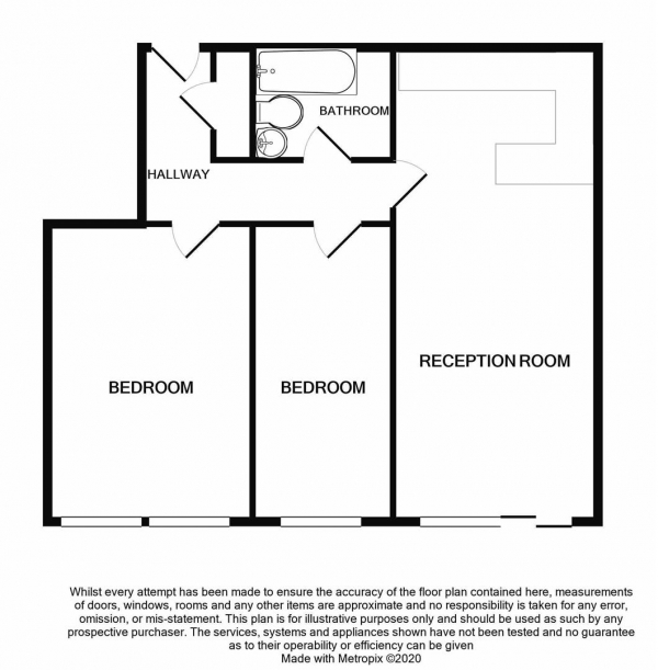 Floor Plan Image for 2 Bedroom Apartment for Sale in Rea Place, Birmingham City Centre