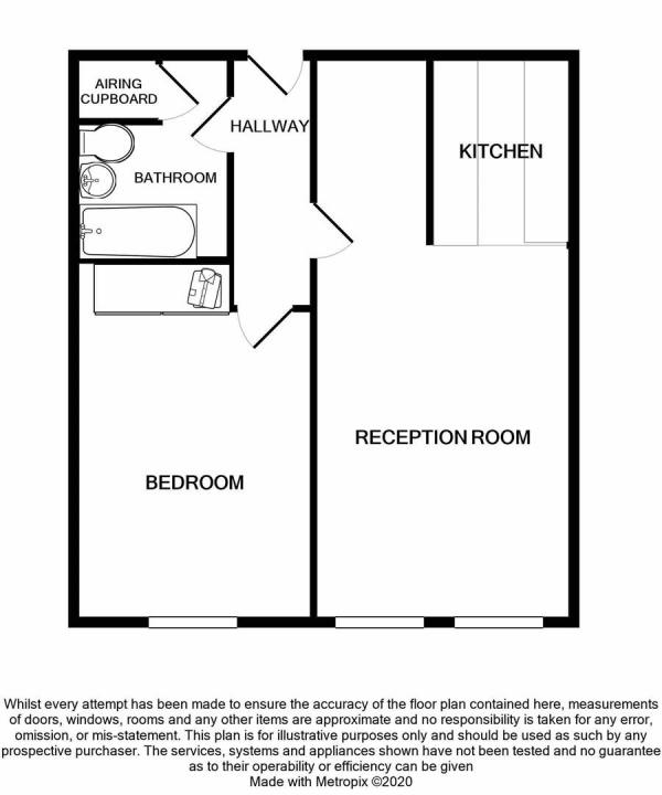 Floor Plan Image for 1 Bedroom Apartment for Sale in Sapphire Heights, Jewellery Quarter