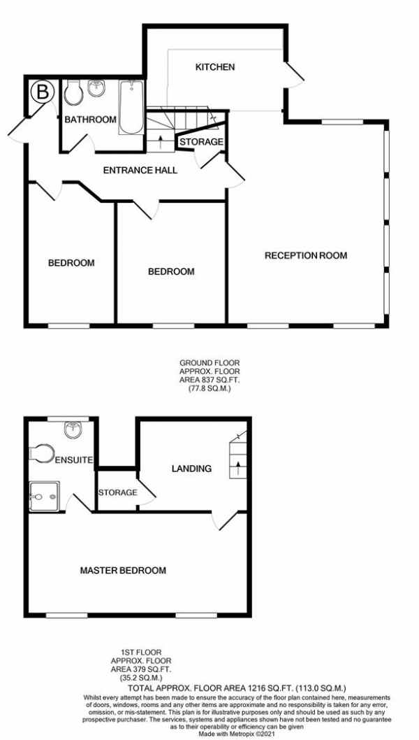 Floor Plan Image for 3 Bedroom End of Terrace House for Sale in Highcroft Villas, Birmingham