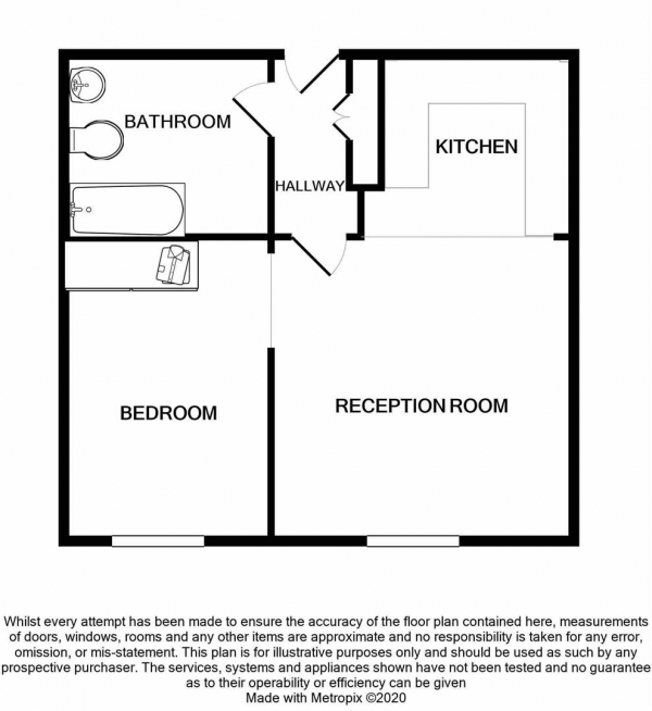 Floor Plan Image for 1 Bedroom Apartment for Sale in Octahedron, Jewellery Quarter