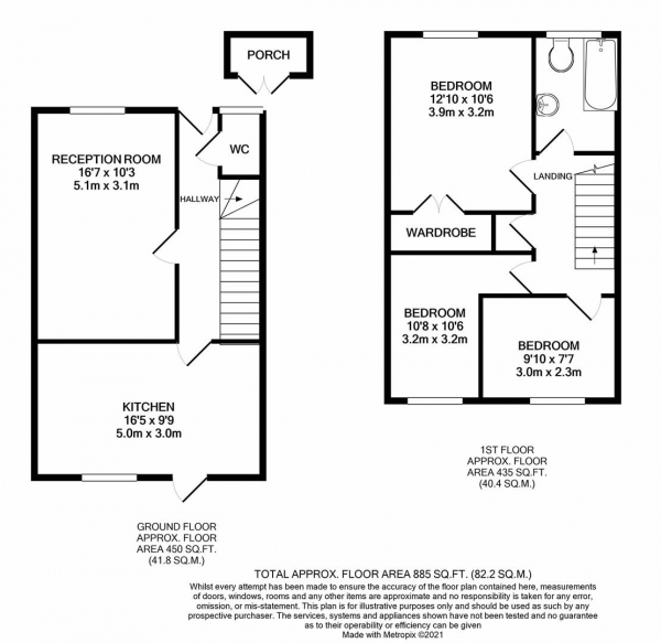 Floor Plan Image for 3 Bedroom Property for Sale in Whitmore Street, Birmingham