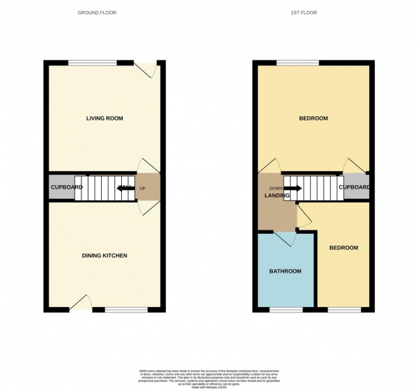 Floor Plan Image for 2 Bedroom Property for Sale in Crabtree Road, Birmingham