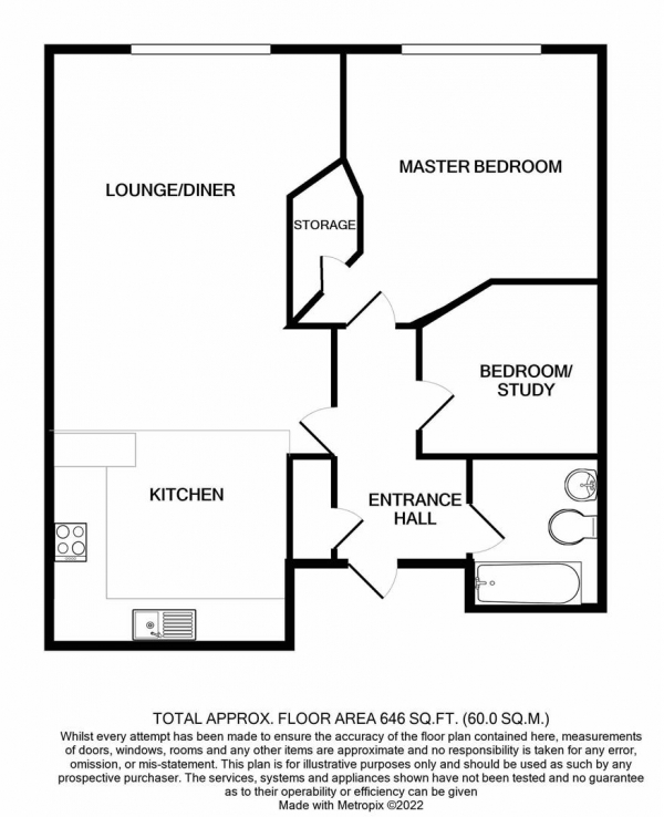 Floor Plan Image for 2 Bedroom Apartment for Sale in Carver Street, Birmingham