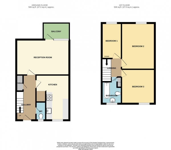 Floor Plan Image for 3 Bedroom Maisonette for Sale in Rudge Walk, Birmingham City Centre