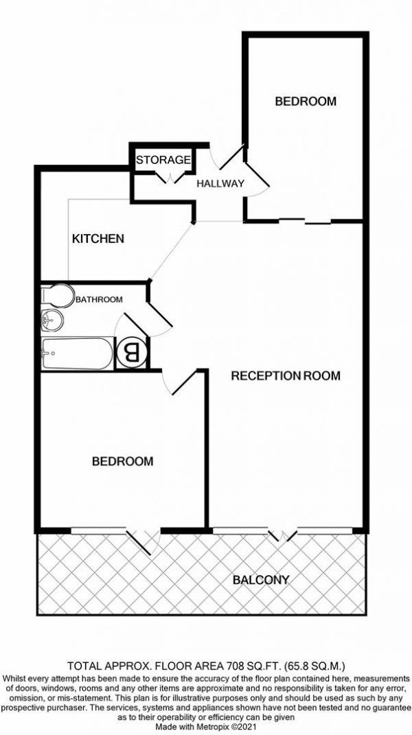 Floor Plan Image for 2 Bedroom Apartment for Sale in Amazon Lofts Penthouse, Jewellery Quarter