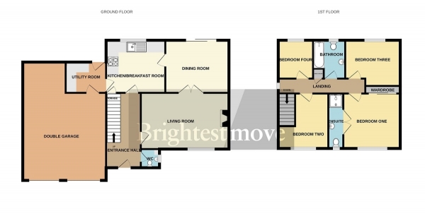 Floor Plan Image for 4 Bedroom Detached House for Sale in Evesham Drive, Bridgwater