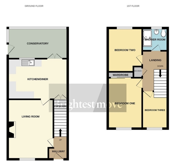 Floor Plan Image for 3 Bedroom Semi-Detached House for Sale in Wade Close, Westonzoyland