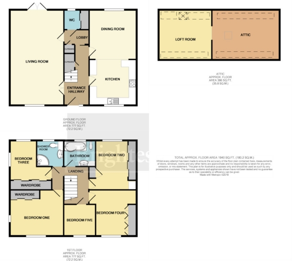 Floor Plan Image for 5 Bedroom Semi-Detached House for Sale in Squares Road, Chilton Trinity