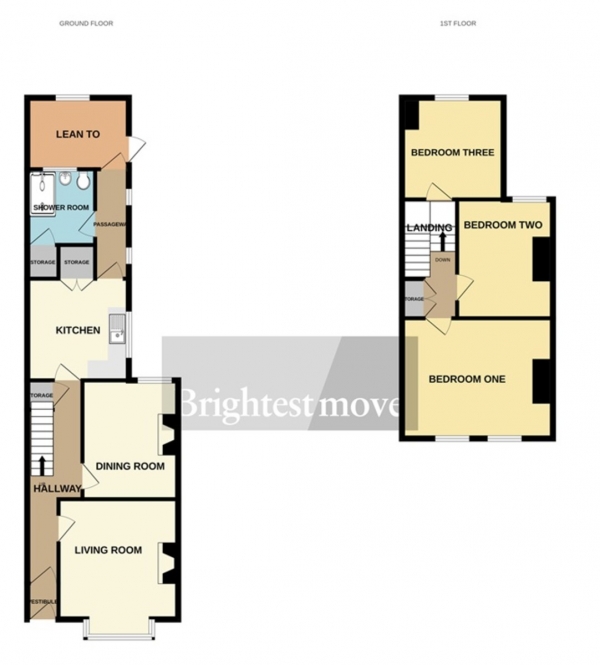 Floor Plan Image for 3 Bedroom Terraced House for Sale in Westonzoyland Road, Bridgwater