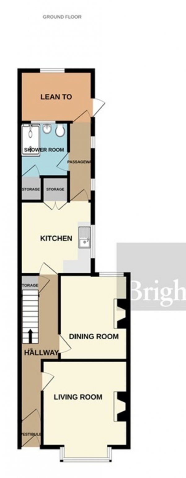 Floor Plan Image for 3 Bedroom Terraced House for Sale in Westonzoyland Road, Bridgwater