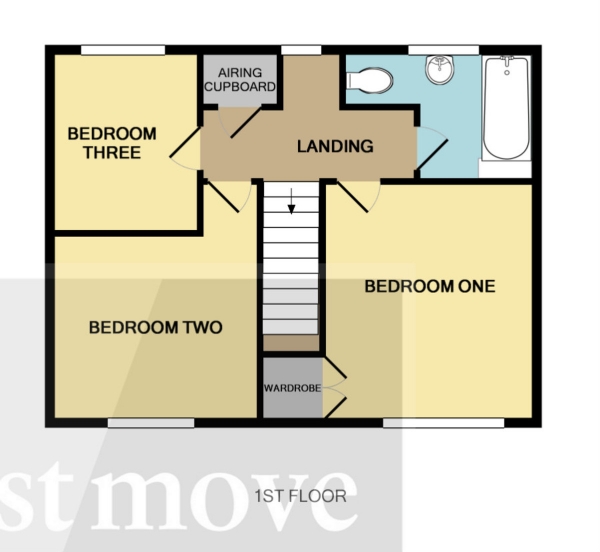 Floor Plan Image for 3 Bedroom Terraced House for Sale in Charlton Close, Bridgwater
