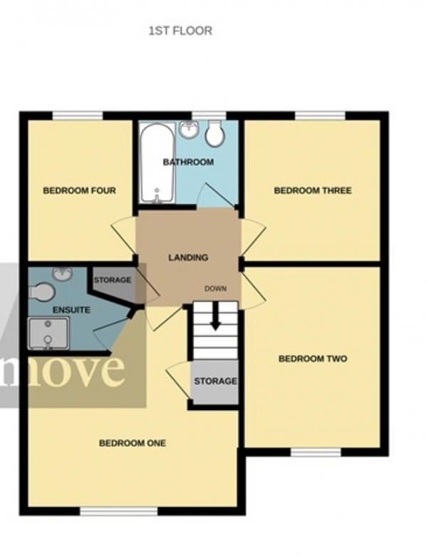 Floor Plan Image for 4 Bedroom Detached House for Sale in Pintail Avenue, Bridgwater