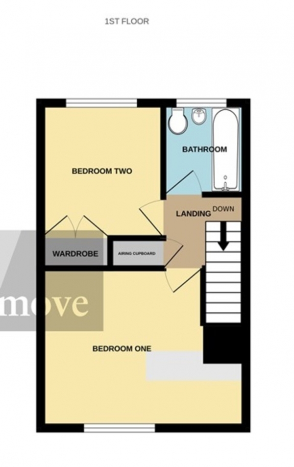 Floor Plan Image for 2 Bedroom Terraced House for Sale in Chepstow Avenue, Bridgwater